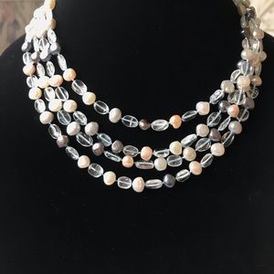 4 Strands Beaded Necklace